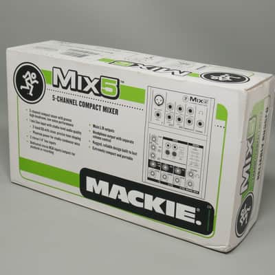 Mackie Mix5 5 Channel Compact Desktop Mixer New in Sealed Box image 1