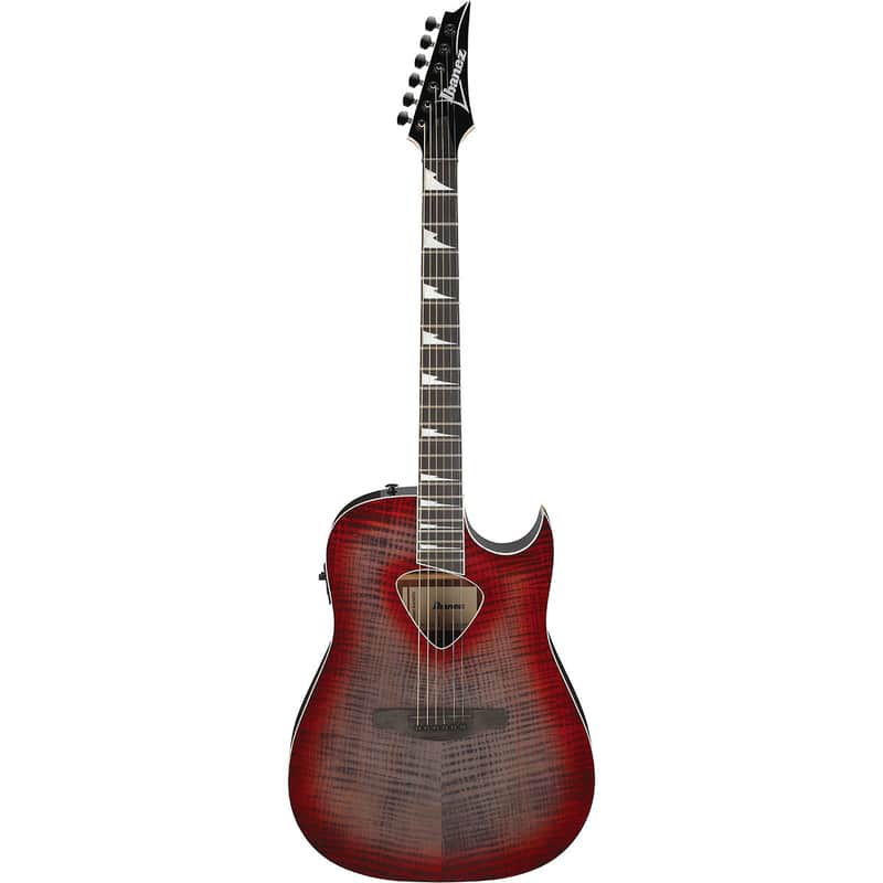 Ibanez Altstar Series ALT50FA Acoustic Electric Guitar, Red Doom Burst image 1