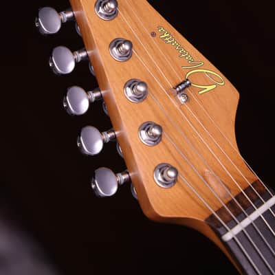 Dhatarattha DST HSS Bright Orange – Roasted Maple Neck, Stainless Steel Frets image 8