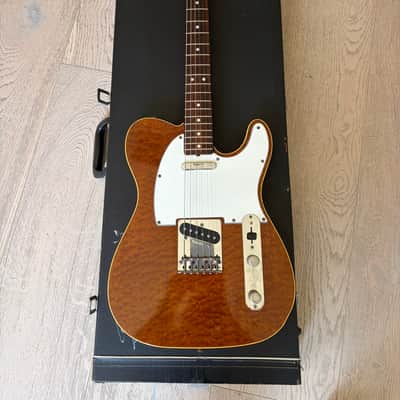 1980s Tokai Breezysound TTE60 Custom Telecaster Burled Tortoiseshell Mahogany Top Hard Case Japan Vintage image 16
