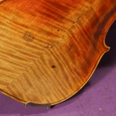 1900s Stainer-Labeled Nice Quality 4/4 German Violin (VIDEO! Fresh Work, Ready) image 16