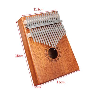 17 Keys Kalimba Thumb Piano High-Quality Wood Mahogany Body Musical Instrument Bundle Starter Kit image 10