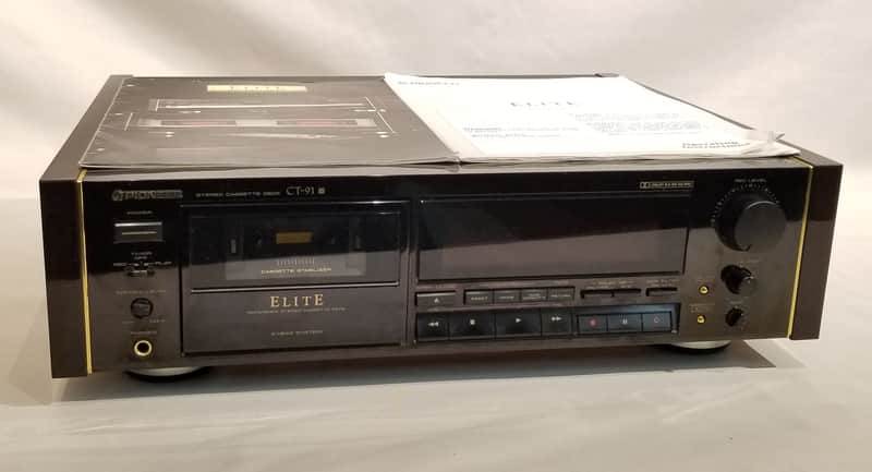 Pioneer CT-91 カセットテープデッキ Pioneer CT-91 Stereo Cassette Tape Deck 1990 Black **Fully