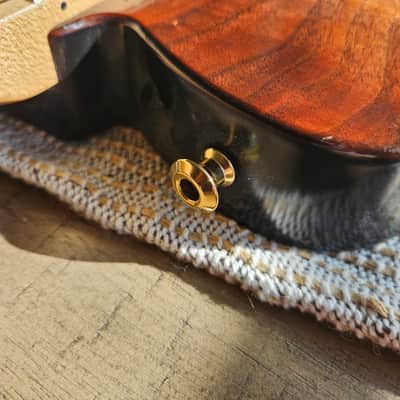 Custom Build Telecaster Style Guitar -- Figured Black Walnut & Baked Ash Body w/ HSC image 6