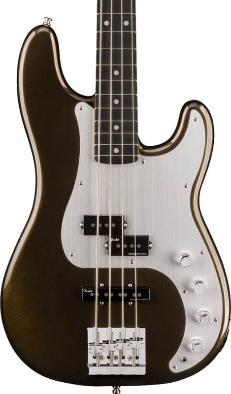 Fender American Ultra II Precision Bass, Ebony Fingerboard, Texas Tea image 1