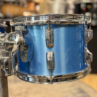 Rogers XP8 Six Piece Drum Set - 1980s - Blue Mist image 6