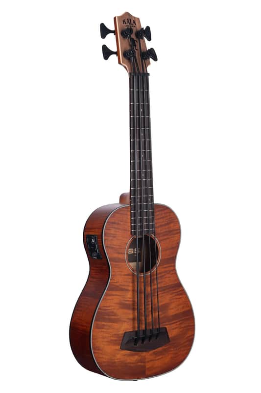 Kala UBASS-EM-FS Exotic Mahogany Top and Neck Acoustic-Electric Bass Ukulele image 1