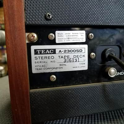 TEAC A2300SD Vintage Stereo Reel to Reel SERVICED image 5