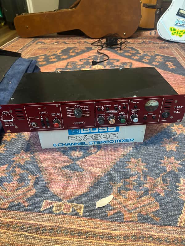 TL Audio 2 FAT Fatman Series Mic Preamp / Compressor 2000s - Red image 1