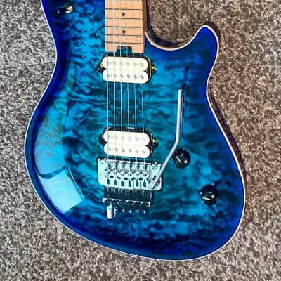 EVH Wolfgang WG Special QM with Baked Maple Neck electric guitar Chlorine Burst ohsc image 5