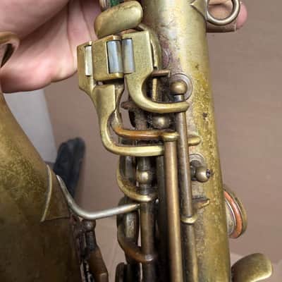 Vintage 1914 Conn Elkhart Soprano Saxophone w/ Case - Fair Condition image 17