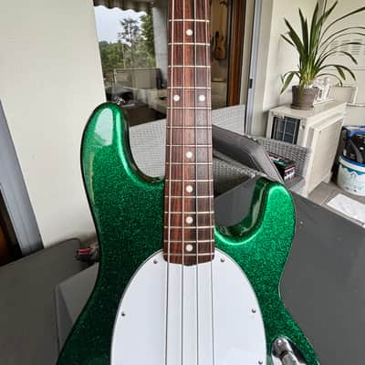 2002 Ernie Ball Music Man Stingray  - Green Sparkly image 3