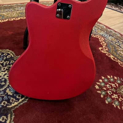 Egmond Typhoon Bassguitar 1950-1960 - red vinyl image 4
