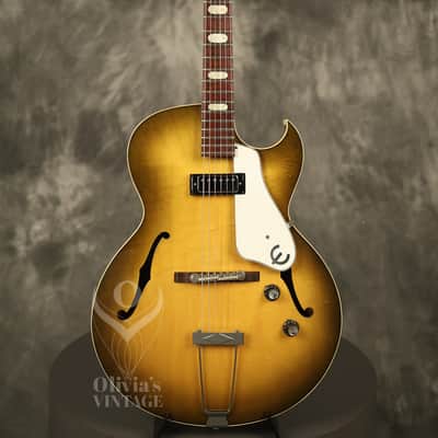 all original 1965 Epiphone E452T Sorrento ROYAL OLIVE image 2
