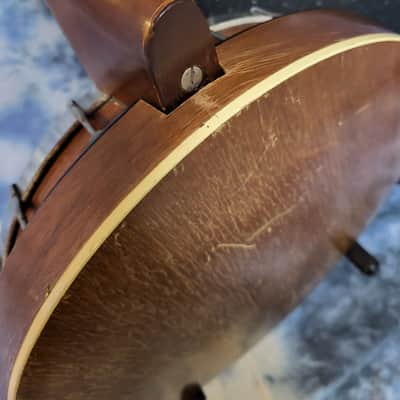 Vintage 1952 Kay Model K-54 5 String Banjo New Strings Pro Setup NOS Soft Shell Case image 9
