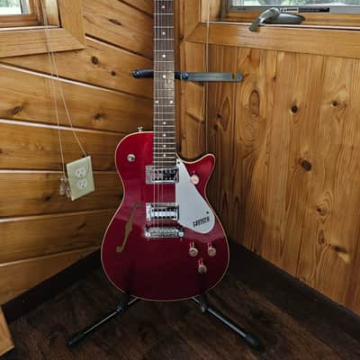 Gretsch G1626 Synchromatic Sparkle Jet with F-Hole 1999 - 2004 - Red Sparkle image 1