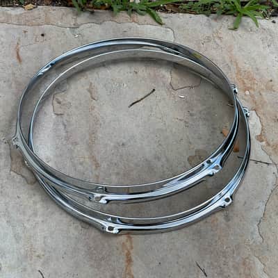 New (2) Gretsch 302 Tom Hoop Pair 13" 6-Hole G30213 6-Lug Rim image 2