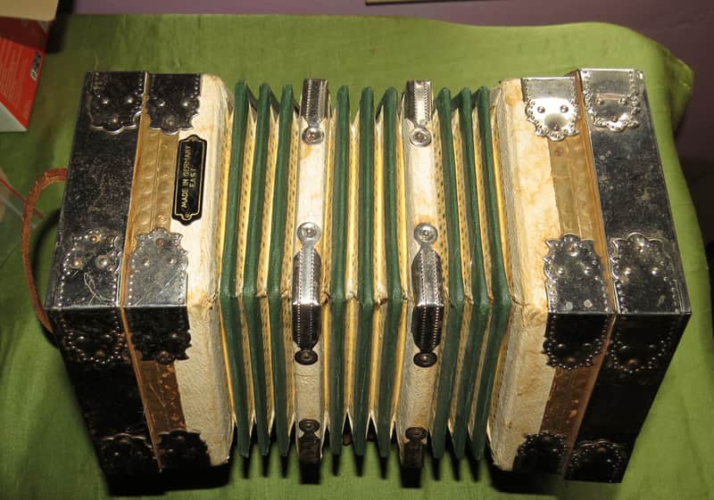 East German 20 button Concertina 1940's-50s image 1