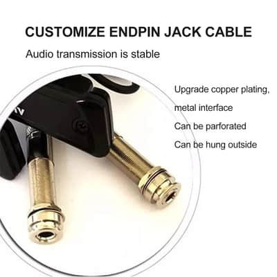 justpro MTP-11/12 Acoustic Guitar passive Pickup Set Magnet Soundhole Steel String Guitar Pick Up Tail Pin Audio Output Ballad Play Sing,price include the import duty to US buyer image 4