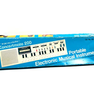 Realistic concertmate-200 VL-1 VL-Tone 29-Key Synthesizer Keyboard 1979 - 1984 - White image 2