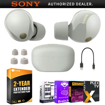 Sony WF-1000XM5 Noise Canceling Wireless Earbuds (Silver) Bundle with 2 YR Warranty image 18