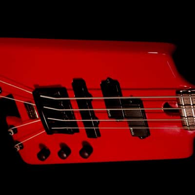 Warwick Nobby Meidel Bass 1985 Red. Headless. Extremely Rare. Few built in this color image 6