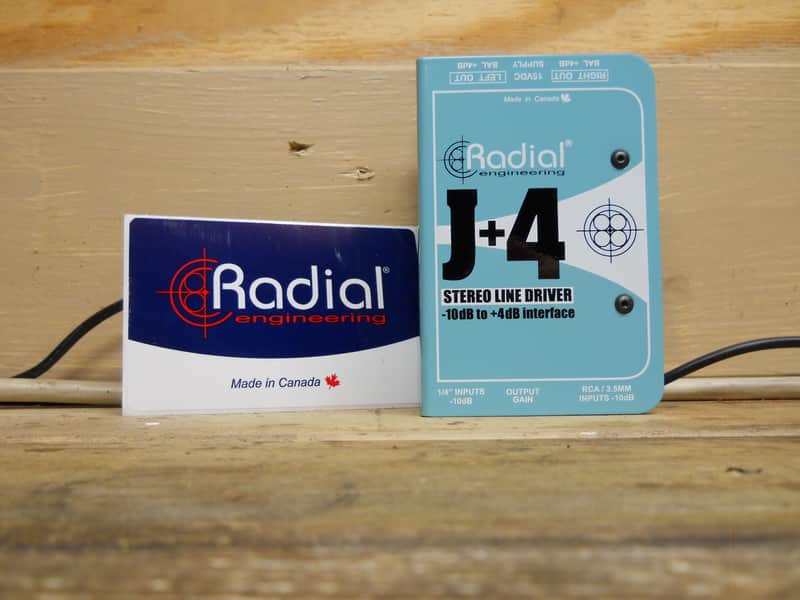 Radial J+4 Stereo Line Driver DI Box - Seafoam Blue Bild 1