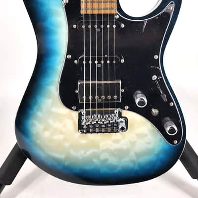 Ibanez Premium AZ24P1QM Electric Guitar - Deep Ocean Blonde-6251 image 1