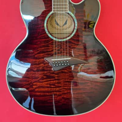Dean JC-QM-12-TGE / 12-String Jumbo Cutaway / compare with Gretch Guild Alvarez Takamine image 3