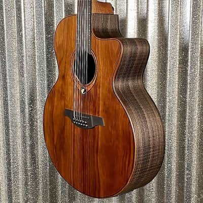 LAG Guitars SAUVAGE-J12CE Natural Jumbo 12 String Acoustic Electric Guitar & Bag #1768 image 6