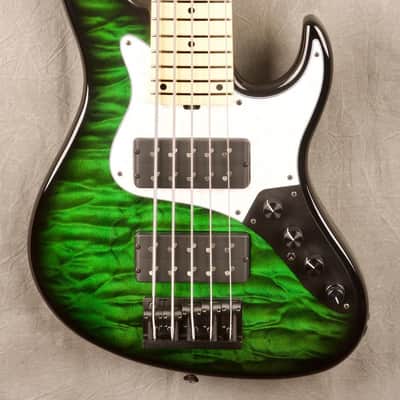 Sadowsky Vintage 24 Fret 5 string  2019 Greenburst [NYC Custom Shop] image 1