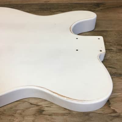 FRANCHIN Mars guitar body White Black Ink Handmade Indie Drawing Relic Aged Alder T-Style Made in Italy - Stock piece #11751221 image 13