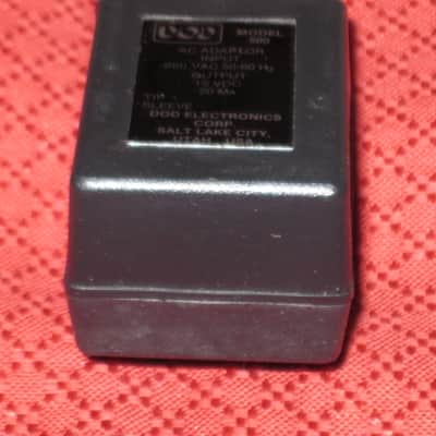 new old stock (1980s) genuine DOD 500 AC Adaptor (for Performer Pedals) 1/4" jack end (for European power outlets INPUT: 220 VAC, 50 HZ // OUTPUT:  20 VDC, 20 mA) image 13