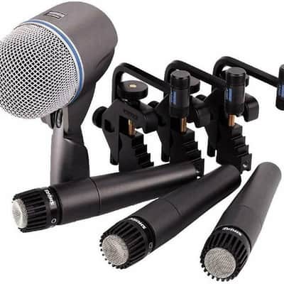 Shure DMK57-52 Drum Microphone Kit, Mic Pack with 3x SM57 and 1x Beta 52A image 1