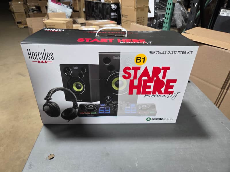 Hercules DJ Starter Kit w/ Starlight DJ Monitor 32 & Serato DJ (B-Stock) image 1