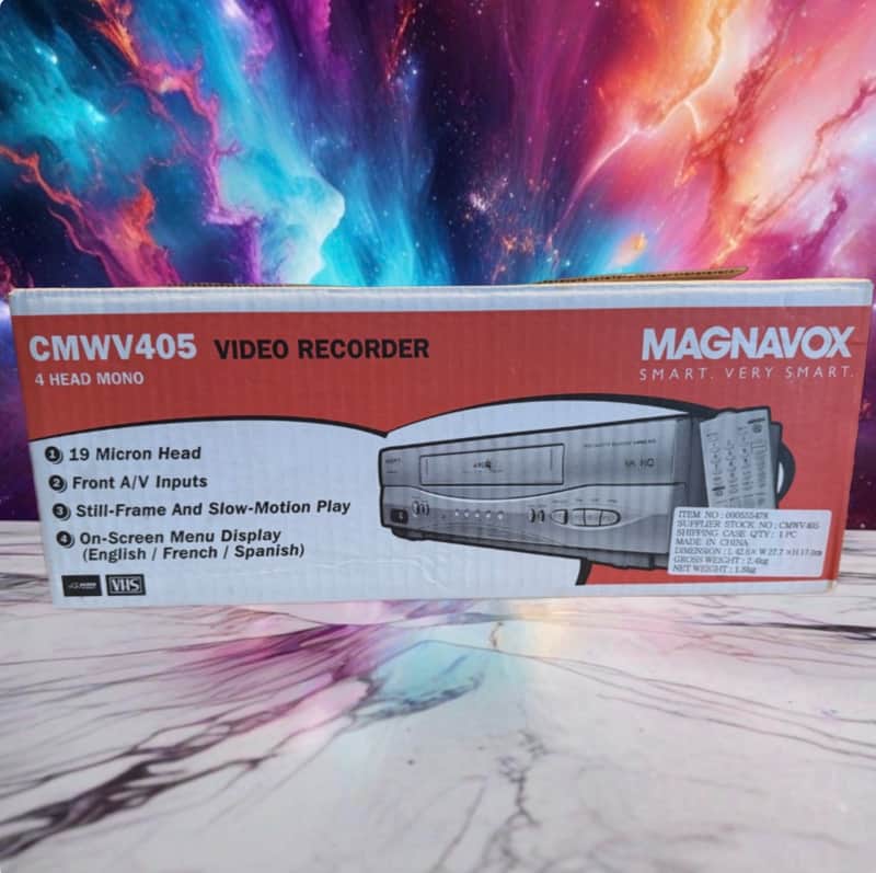 Magnavox CMWV405 VCR VHS Player Brand New In Box Never Used! Very Rare! image 1