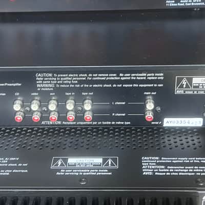 Adcom Adcom GTP 350 Pre & Adcom GFA 5503 Amp & Adcom GDS 6 speaker selector 1990-1999 - Black image 6