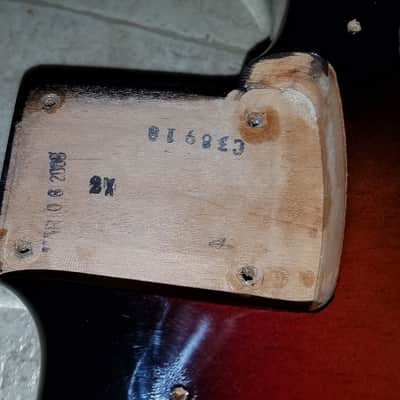 2008 Fender Stevie Ray Vaughan SRV Signature Strat Sunburst Stratocaster BODY w/Pickguard & Jack image 4