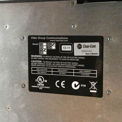 Clear-Com PS-702 2-Channel Intercom Power Supply CG01ZWK image 10