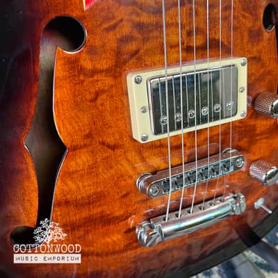 2006 Schecter Diamond Series C-1 E/A Semi-Hollow Hybrid Guitar – Dark Vintage Sunburst image 3