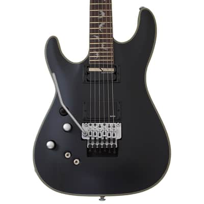 Schecter Damien Platinum-6 FR S LH guitar in Satin Black B-Stock 0373 image 2