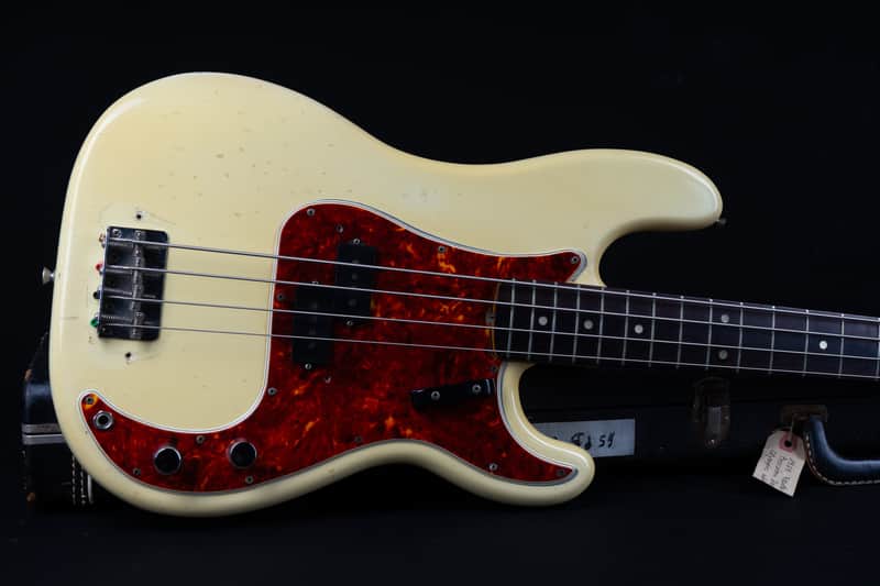 1965 Fender Precision Bass with Rosewood Fretboard - Olympic White image 1