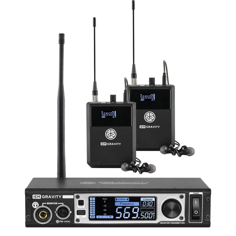 PSG Audio GRAVITY IEM Dual True Stereo Wireless InEar Set Rack Mount Multifrequency image 1