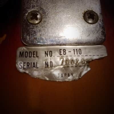 Super RARE 1965 Teisco Eb110 (tulip bass) MIJ image 5