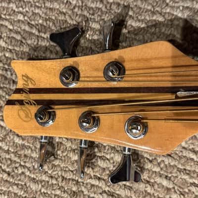Sojing Bass Guitar - Stained Wood image 11