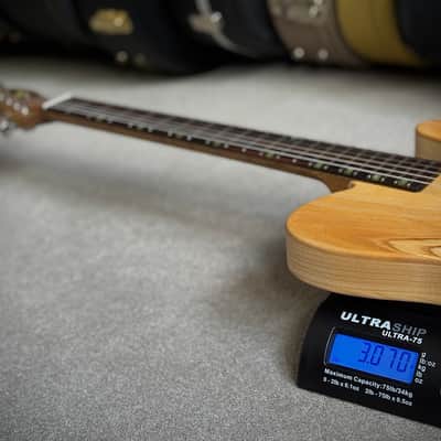 Suwak Custom Guitars Thinline T "Jr." Natural Esche & Olive Body, Korina Hals, Ebenholz Griffbrett uvm. 2026 - Natural image 8
