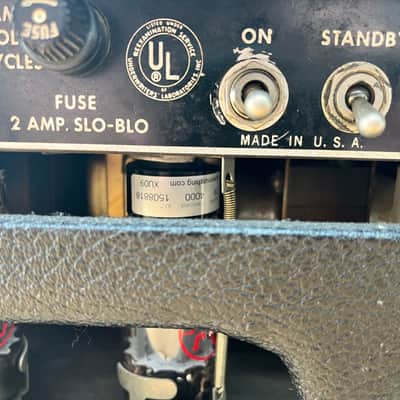 Fender Bassman AB165 Tube Amp Head 1966 - Black image 5