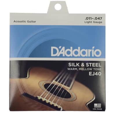 D'Addario EJ40 Silk & Steel Folk Guitar Strings