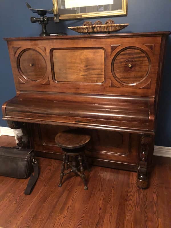 1890-1990 Mason & Risch Upright Piano (First 600 Serial Number) image 1