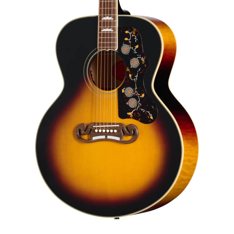 Epiphone 1957 SJ-200 Reissue Acoustic-Electric Guitar, Vintage Sunburst w/ Case image 1